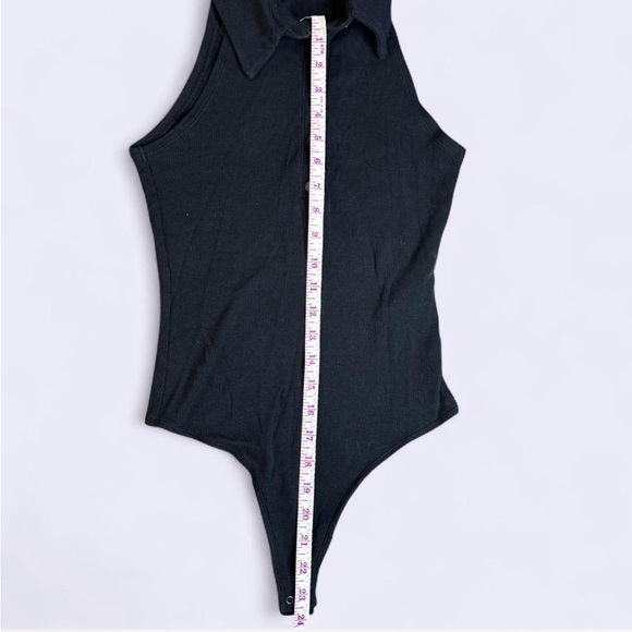 👕 Abercrombie & Fitch Soft A&F Rib Halter Bodysuit - Black S - Picture 5 of 6